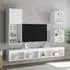 vidaXL TV-Hängeschrank mit LED-Beleuchtung, weiß, 40,5x30x102cm (837057)