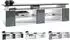 Vladon Movie V2 Lowboard mit TV-Aufsatz, weiß matt/sandgrau hochglanz, 138,5x39x39cm (50026102)