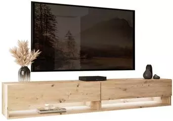 Lookway Calante Loft Lowboard 180cm, Eiche Artisan, LED-Beleuchtung (800000892523)