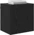 vidaXL TV-Wandregale 2er-Set Schwarz Eichen-Optik 40,5x30x40cm (882938)