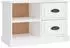 vidaXL TV-Schrank Hochglanz-Weiß 73x35,5x47,5cm Holzwerkstoff