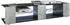 Vladon Movie V2 Lowboard 6 offene Fächer, Beton Oxid-Optik, blau LED (50004809)