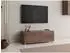 Mirjan24 Calabrini 100 TV-Lowboard 100x37x43cm, Drehtüren, Nuss Warmia (BR03)