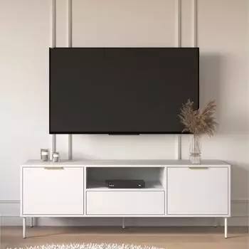 Selsey Vena TV-Lowboard 160cm, 2 Türen, Schublade, weiß