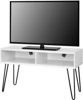 Dorel Home Owen Retro TV-St&auml;nder 106,7cm, wei&szlig; (Owen)