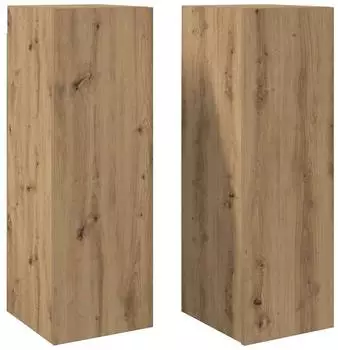 vidaXL TV-Schrank 2er-Set Handwerksoptik 30,5x30x90cm Sperrholz (856397)