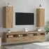 vidaXL TV-Schrank 2er-Set Handwerksoptik 30,5x30x90cm Sperrholz (856397)