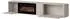Mirjan24 Philippe 190 TV-Lowboard mit Kamin, Holzwerkstoff, Nussbaum/Schwarz, 190x36x31cm