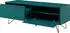 SalesFever Bolton Lowboard MDF 120x40cm, 1 Schublade, 1 Klappfach, petrol/gold (392997)