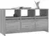 vidaXL TV-Schrank grau Sonoma 102x37,5x52,5 cm Holzwerkstoff (813024)