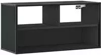 vidaXL TV-Schrank Schwarz 80x31x39,5 cm Holzwerkstoff und Metall