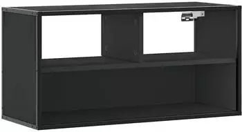 vidaXL TV-Schrank schwarz 80x31x39,5 cm Holzwerkstoff und Metall (848924)