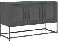 vidaXL TV-Schrank Anthrazit 100,5x39x60,5 cm Kaltgewalzter Stahl