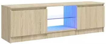 vidaXL TV-Schrank mit LED-Leuchten, Sonoma-Eiche, 120x30x35,5cm (804286)