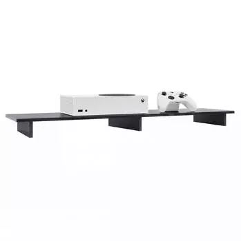Vladon Game TV-Aufsatz 138,5x9,5x34,5cm, schwarz matt / schwarz hochglanz