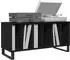 vidaXL Schallplattenschrank schwarz Eichen-Optik 100x38x48cm (862907)