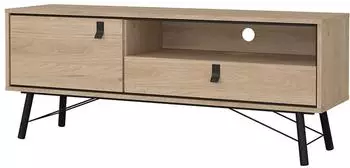 ebuy24 Ry TV-Tisch 1 Tür, 1 Schublade, Eiche, 151x60x40cm (07-86007Phlhl)