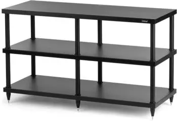 Solidsteel S4-3 HiFi-Rack, modular, MDF, 110kg, schwarz matt (S4-3)