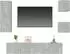 vidaXL TV-Schrank-Set 5-tlg. betongrau Holzwerkstoff (3114441)