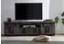 Massivmoebel24 Railway TV-Board Mangoholz grau lackiert 180x55x50cm (09-312-772-1036)