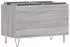 vidaXL Schallplattenregal Sonoma Grau 74,5x38x48cm Holzwerkstoff