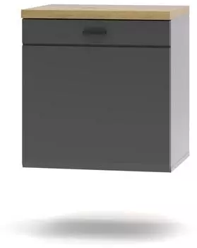 Wohnconcept Evo TV-Lowboard graphitfarben, 50x53x40cm