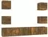 vidaXL TV-Schrank-Set 7-tlg. Räuchereiche Holzwerkstoff (3120242)