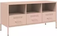 vidaXL TV-Schrank Rosa 100,5x39x50,5 cm Stahl