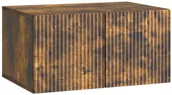 vidaXL Wandmontierter TV-Schrank ger&auml;ucherte Eiche 59,5x41x30cm (898510)