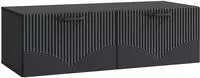 Wandmontierter Tv-schrank Schwarz 98 X 41 X 30 Cm Holzwerkstoff Vidaxl