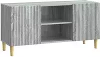 vidaXL TV-Schr&auml;nk 102 x 34,5 x 50 cm Sonoma-Grau Holzwerkstoff