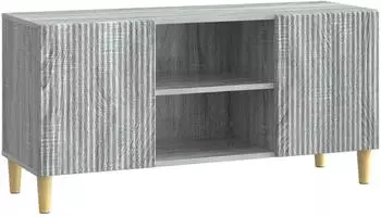 vidaXL TV-Schrank Sonoma-Grau 102x34,5x50cm Holzwerkstoff (894701)