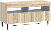 vidaXL LED-TV-Schrank ZWOLLE Sonoma-Eiche Holzwerkstoff