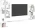 vidaXL Wandmontiertes TV-Regal weiß 180x15x94cm Holzwerkstoff (8012292)