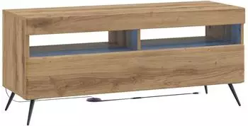 vidaXL TV-Schrank mit LED, Altholz-Optik, Holzwerkstoff (897653)