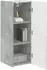 vidaXL TV-Wandschrank 2-tlg. 30x31x80cm Holzwerkstoff, betongrau (892296)