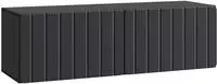 vidaXL Wandmontierter TV-Schrank 98 x 31 x 30 cm Schwarz Holzwerkstoff