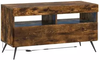 vidaXL LED-TV-Schrank Raucheiche Holzwerkstoff (897660)