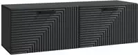 vidaXL Wandmontierter TV-Schrank Schwarz 98 x 31 x 30 cm Holzwerkstoff