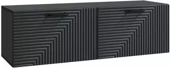 vidaXL TV-Schrank wandmontiert, schwarz, 98x31x30cm, Holzwerkstoff (898726)
