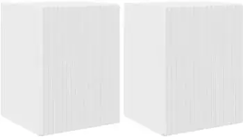 vidaXL TV-Wandschrank 2-tlg. Holzwerkstoff gl&auml;nzend wei&szlig; (892258)