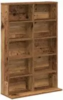 vidaXL CD Regal Eichenholz 65 x 23,5 x 97,5 cm Holzwerkstoff