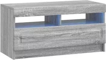 vidaXL TV-Schrank Sonoma-Grau Holzwerkstoff LED (897881)