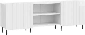 vidaXL TV-Schrank Hochglanz weiß 150x31x52cm Holzwerkstoff (894459)