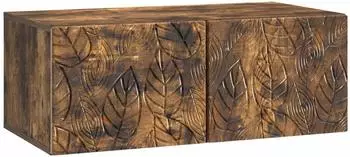 vidaXL Wandmontierter TV-Schrank 59,5x31cm, ger&auml;ucherte Eiche (898880)