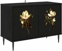 vidaXL TV-Schrank BREMEN 69 x 33 x 50,5 cm Schwarz Eichen-Optik