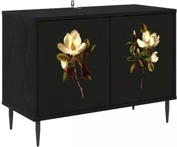 vidaXL TV-Schrank BREMEN 69x33x50,5 cm, schwarz Eichen-Optik (8007027)