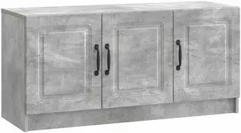 vidaXL TV-Schrank betongrau 99x34,5x47cm Holzwerkstoff (895868)