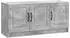 vidaXL TV-Schrank betongrau 99x34,5x47cm Holzwerkstoff (895868)