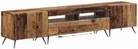 vidaXL 5-teiliges LED TV Schrank Altholz Holzwerkstoff